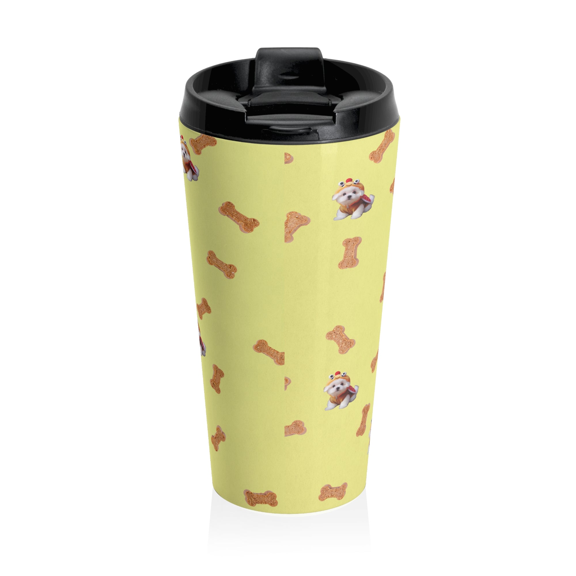 Cute Pet-Themed Travel Mug, Perfect for Animal Lovers, Gifts for Dog Owners, Coffee Mug for Road Trips, Fun Travel Accessory