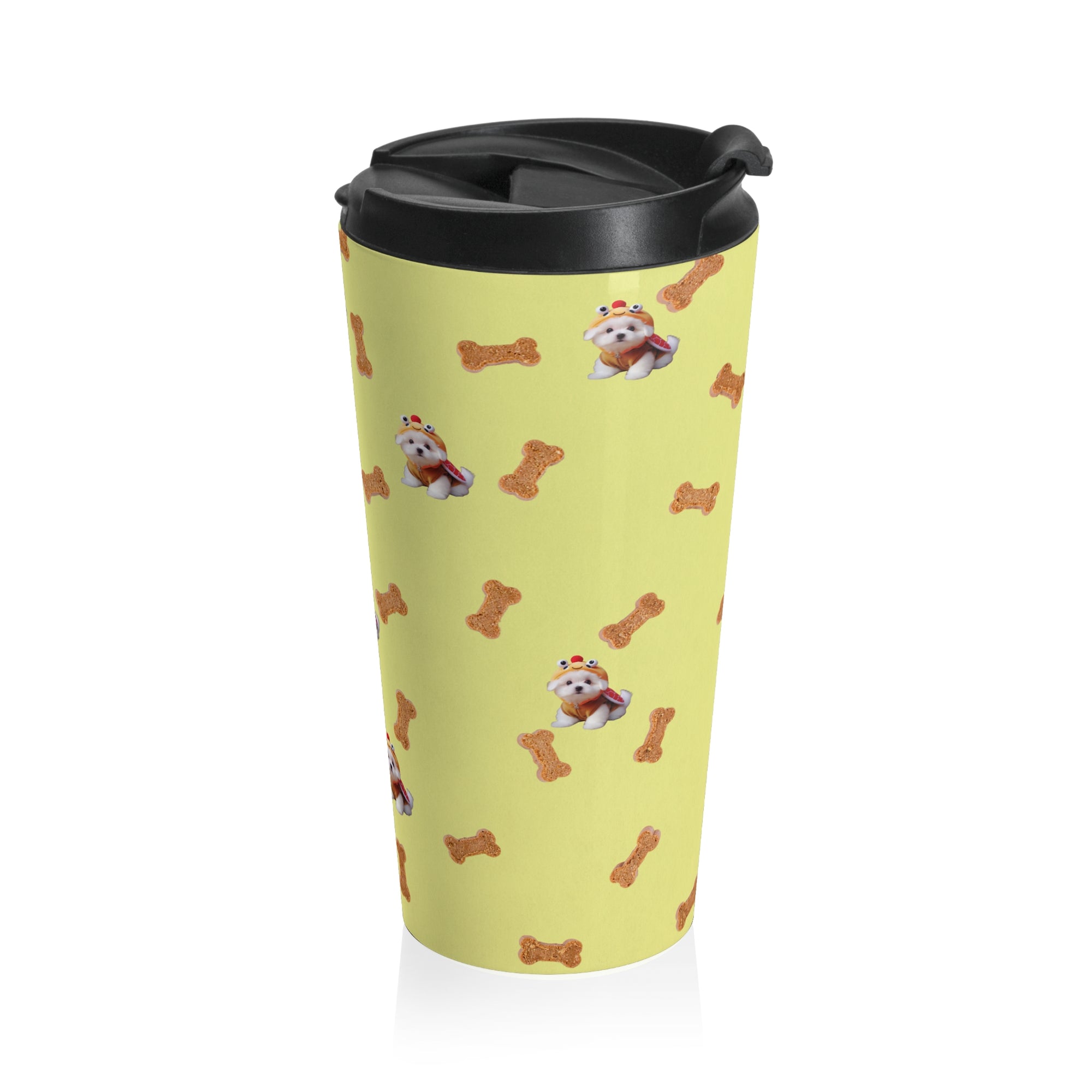 Cute Pet-Themed Travel Mug, Perfect for Animal Lovers, Gifts for Dog Owners, Coffee Mug for Road Trips, Fun Travel Accessory