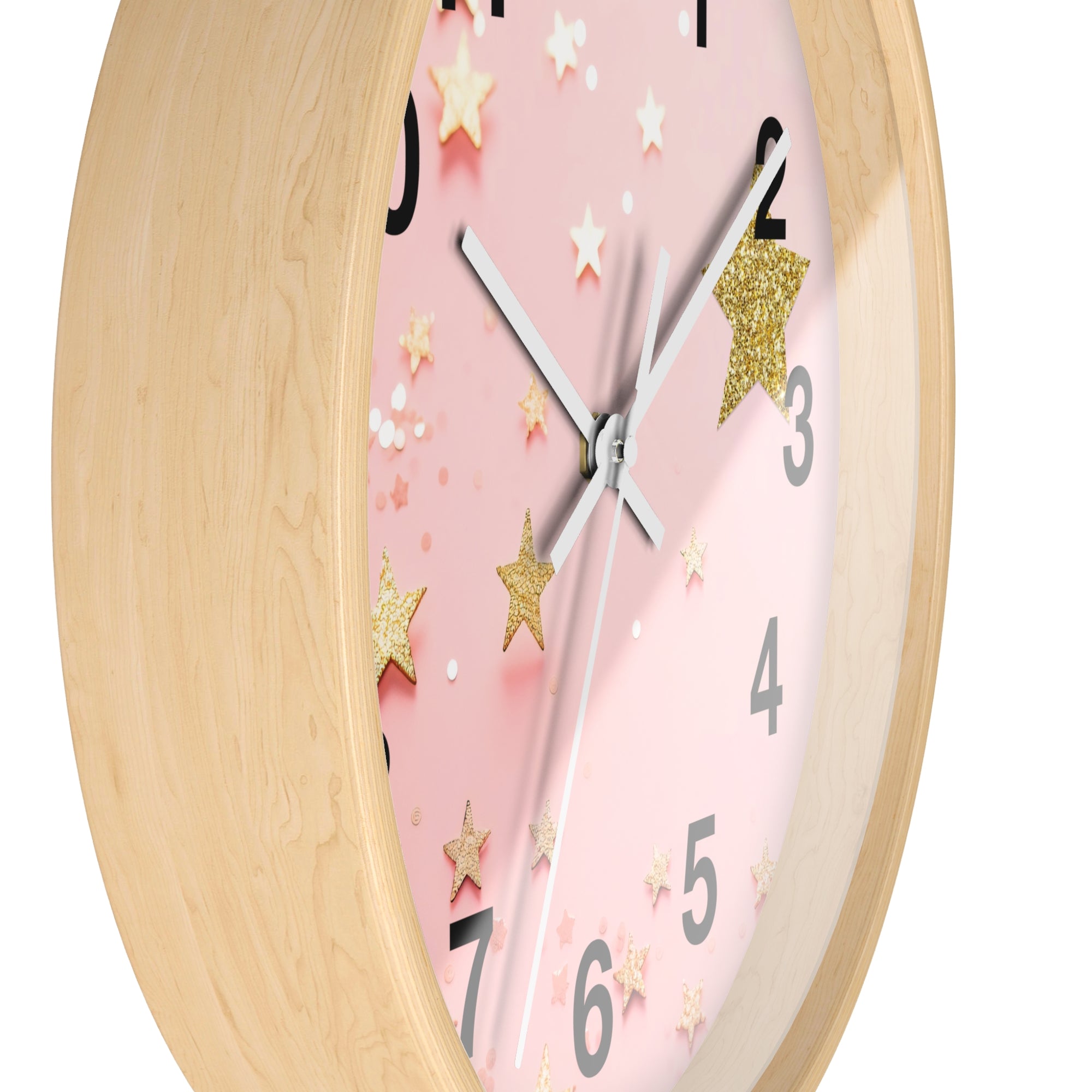 Wall Clock - Glitter & Gold