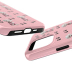 Tough Phone Case Cute Dog & Paws Design