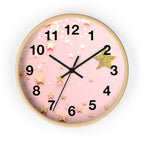 Wall Clock - Glitter & Gold