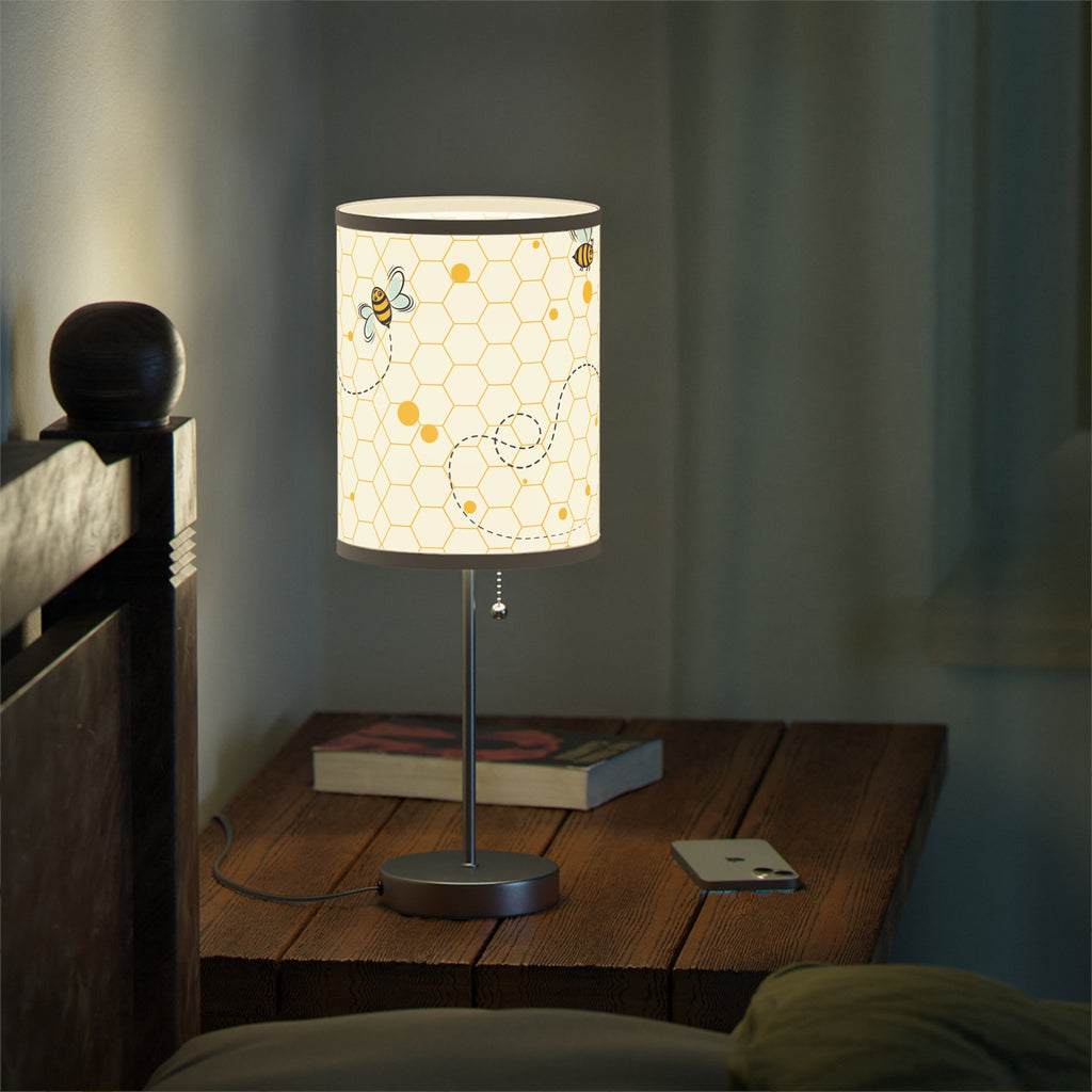 Chic Bee-Themed Table Lamp