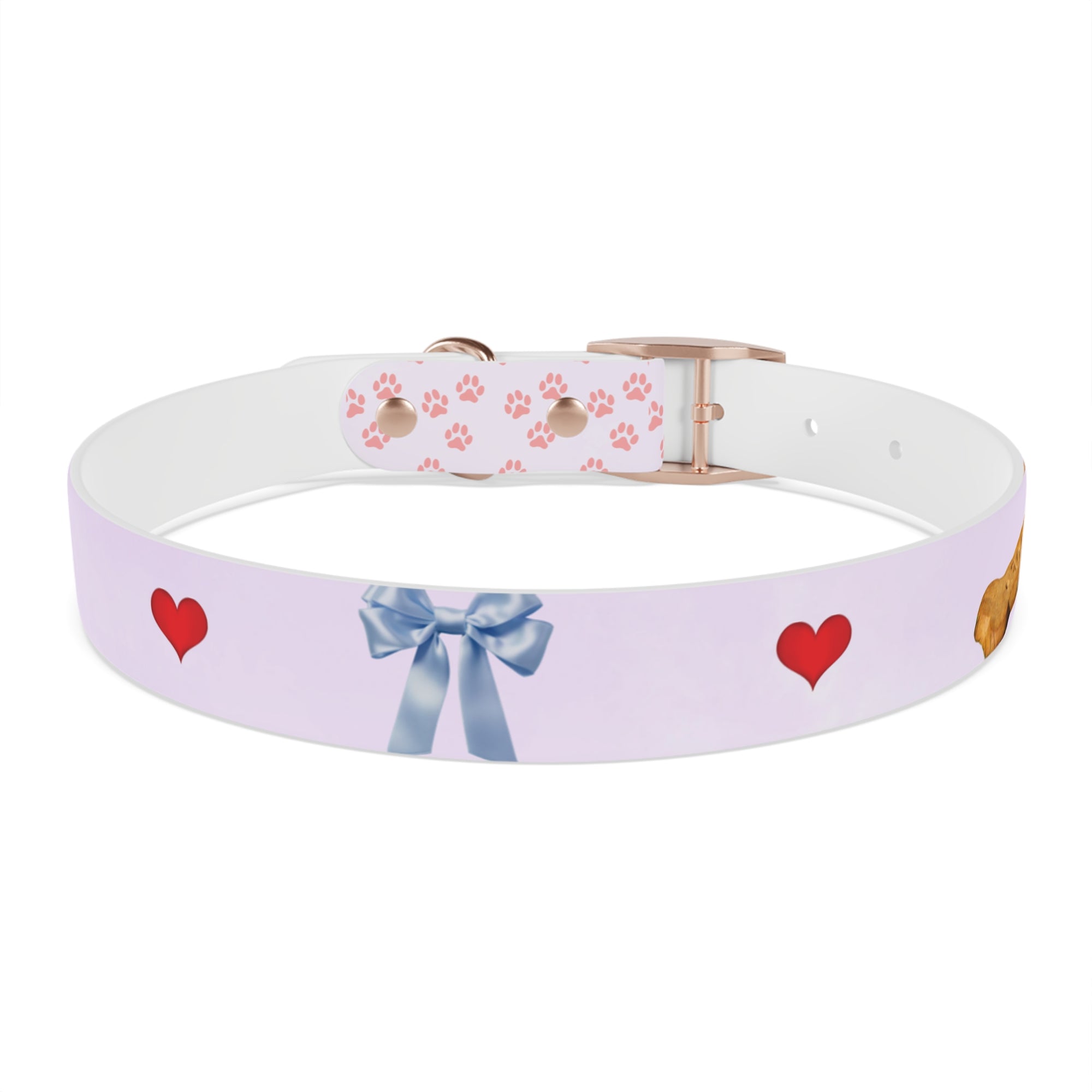 Charming Pet Collar with Paw Print Design