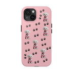 Tough Phone Case Cute Dog & Paws Design
