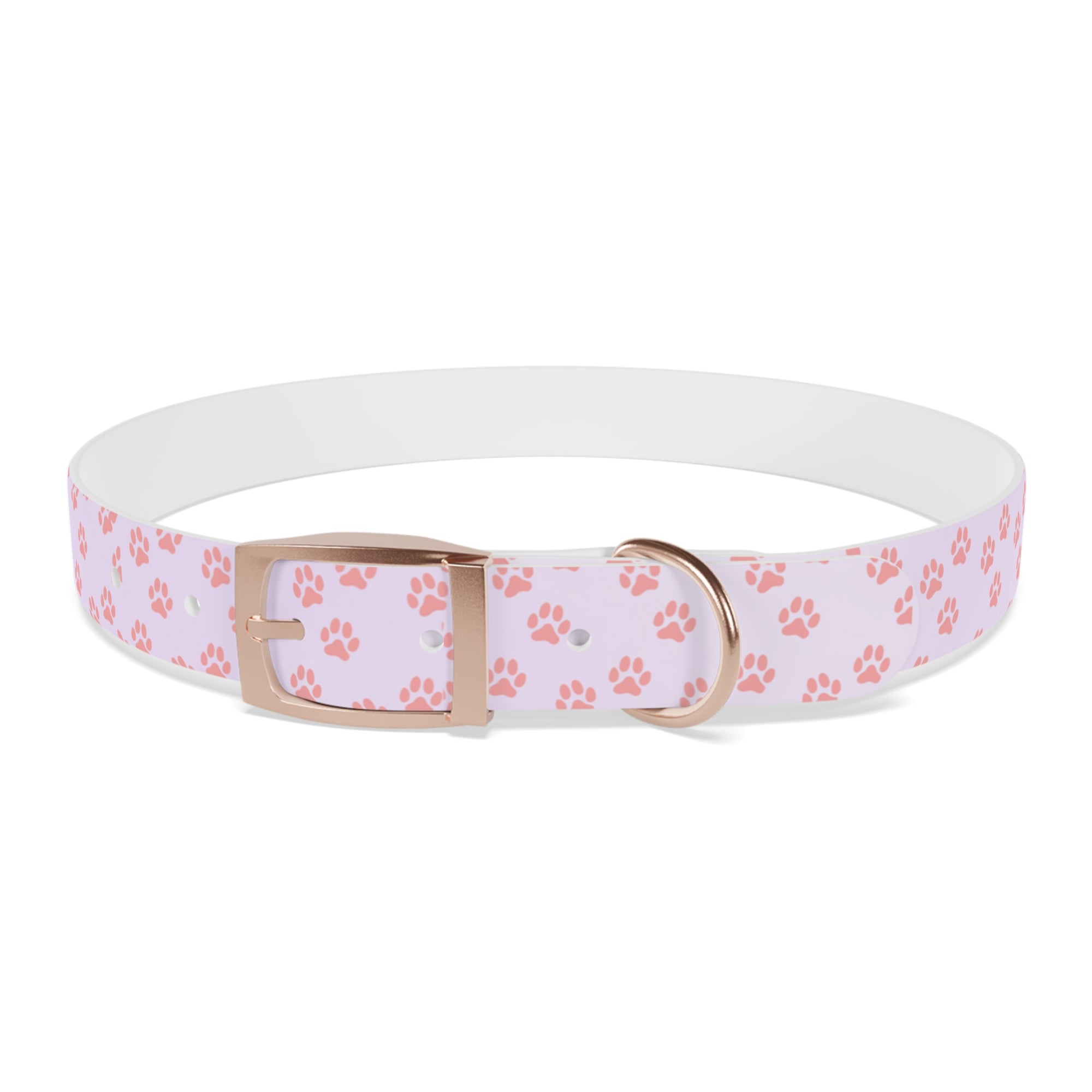 Charming Pet Collar with Paw Print Design