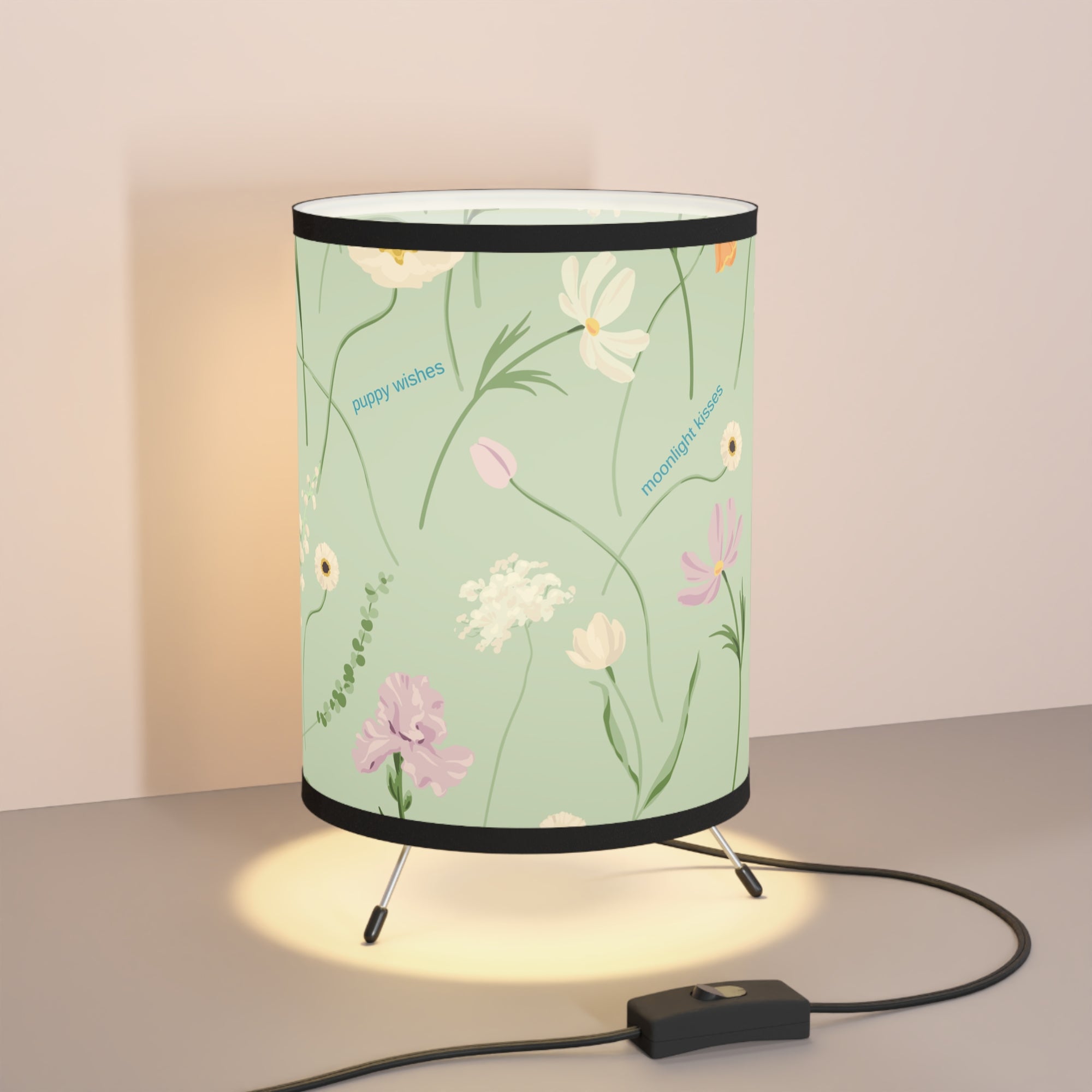 Floral Tripod Lamp