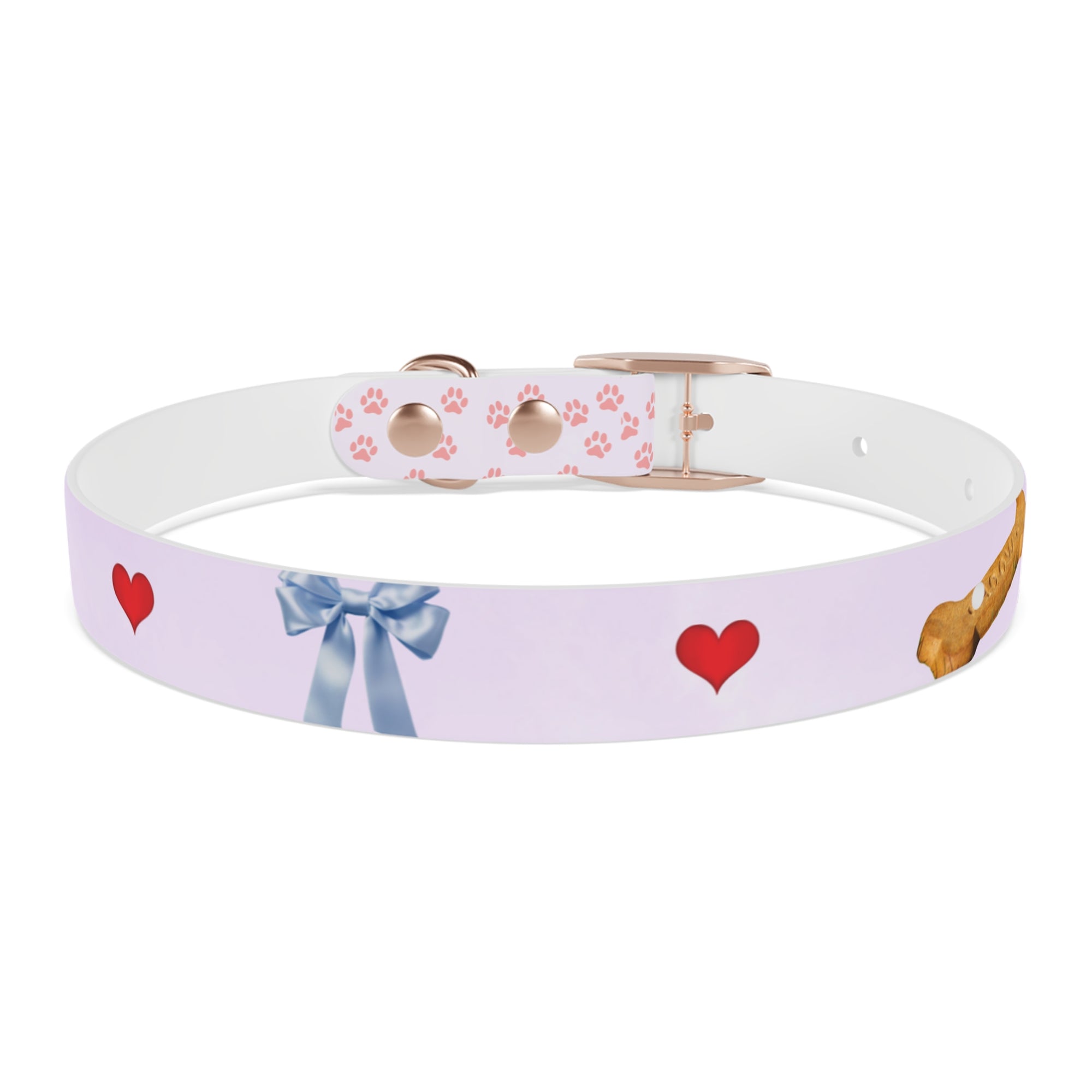 Charming Pet Collar with Paw Print Design