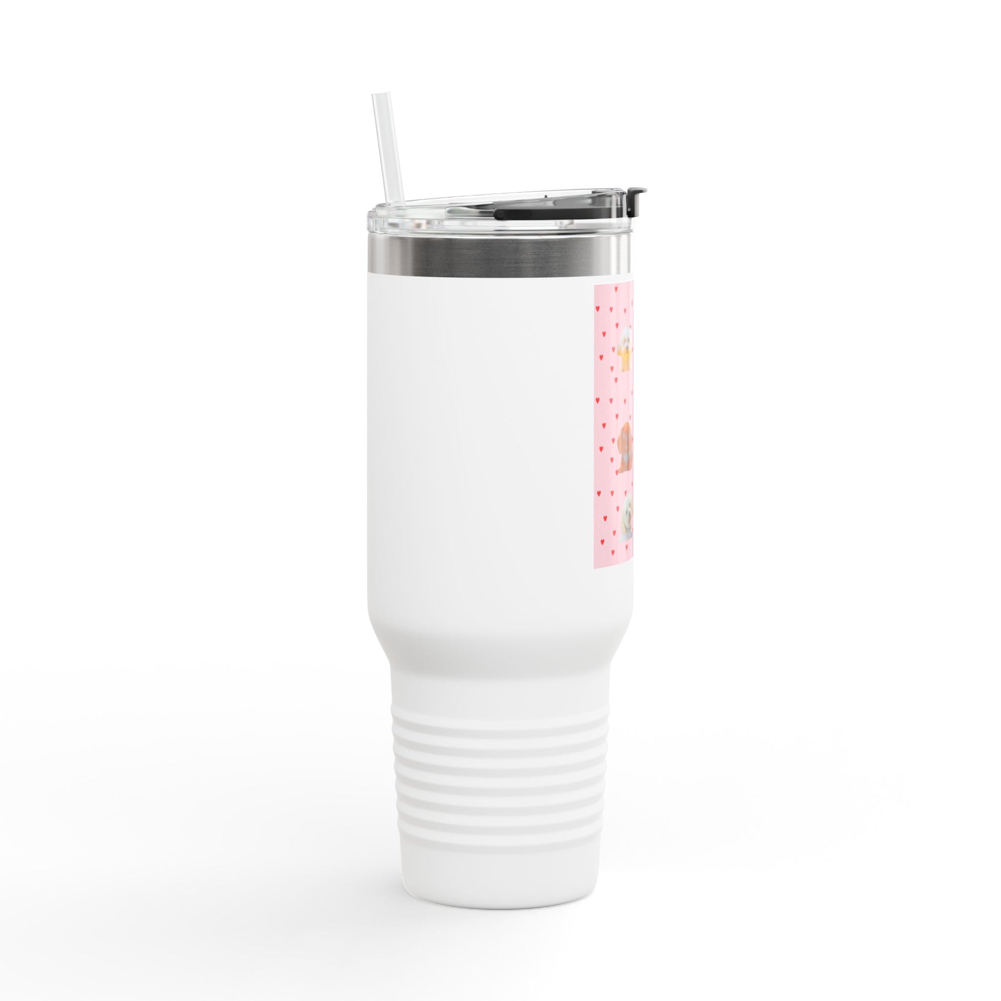 Cute Pet-Themed Insulated Travel Mug, 40oz