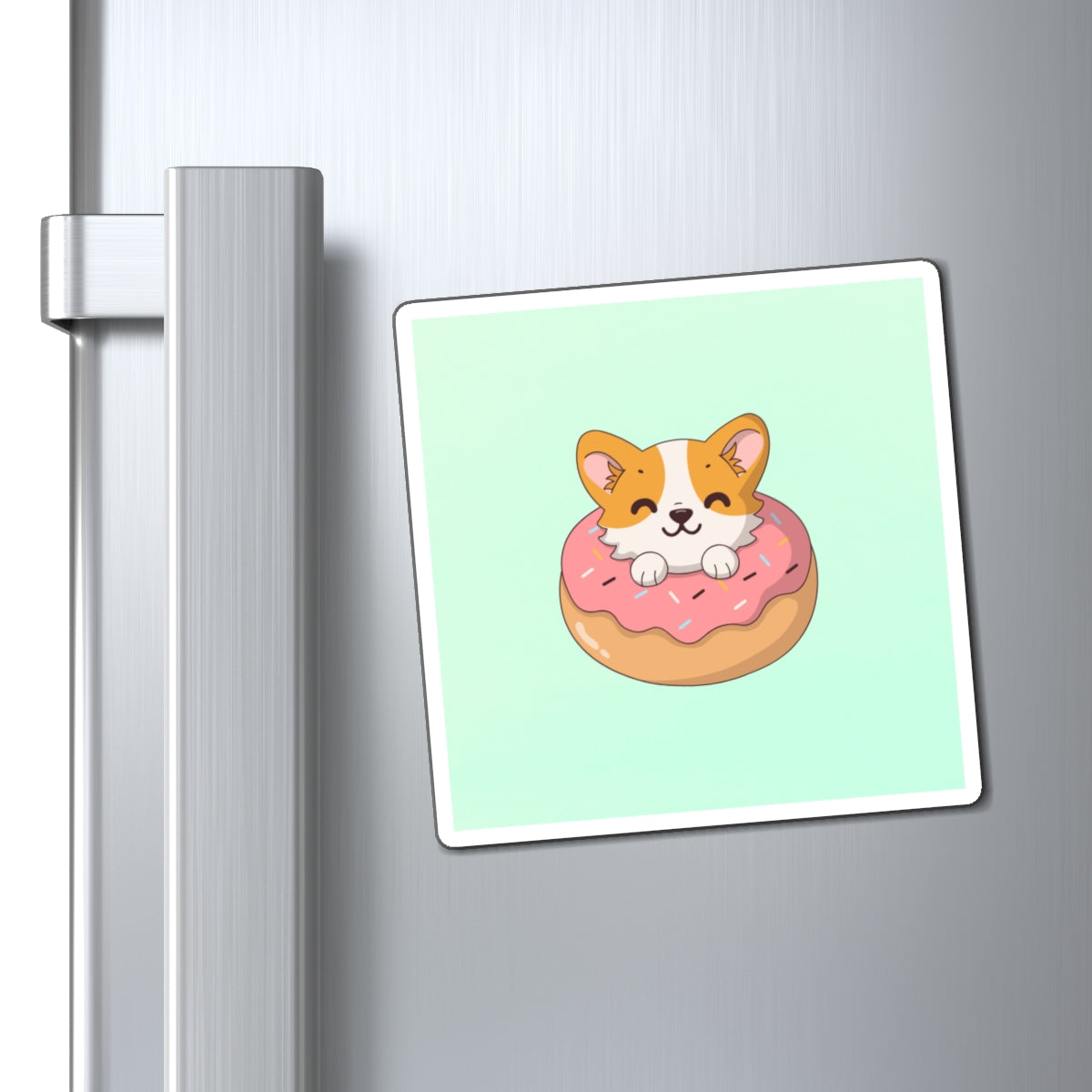 Cute Corgi Donut Magnet