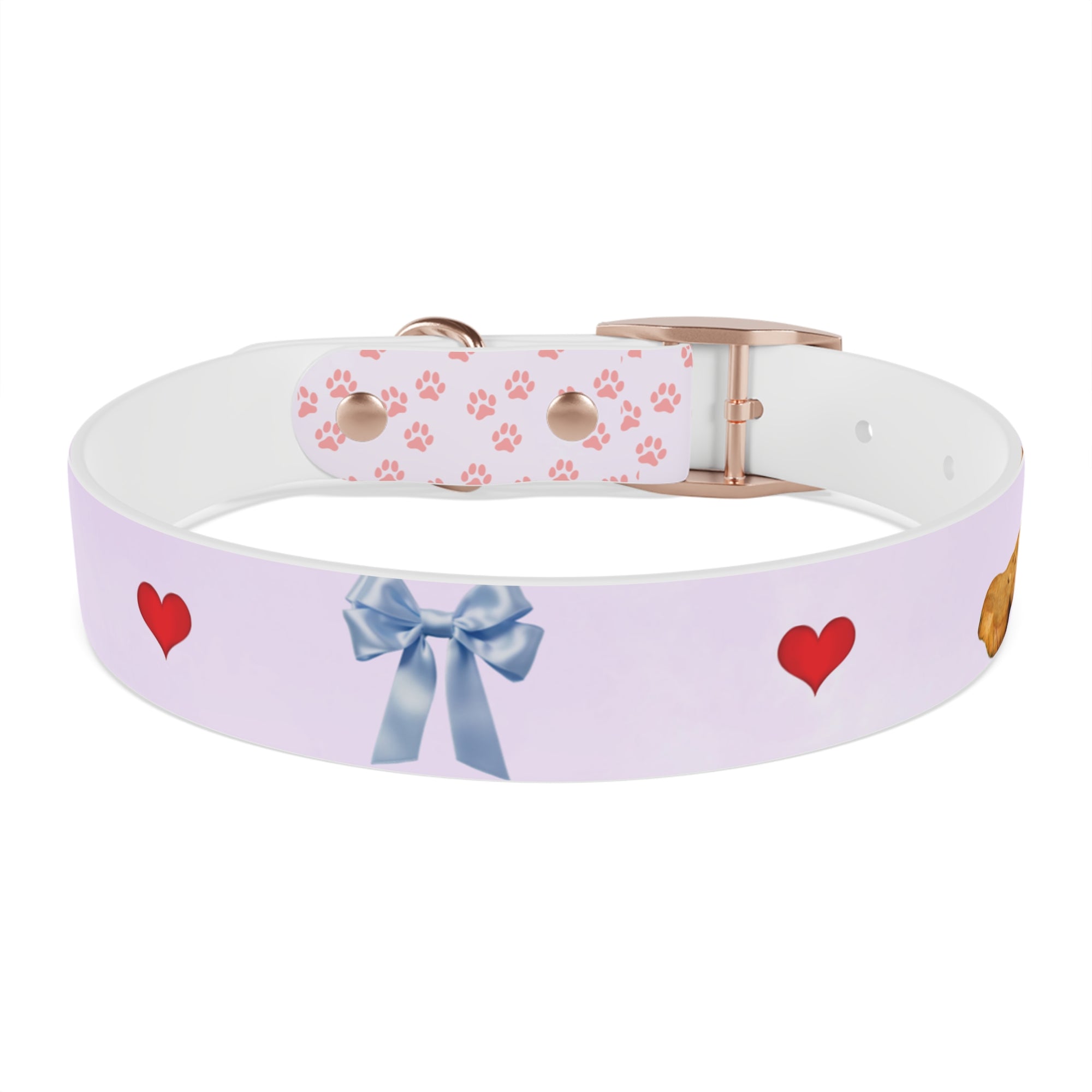 Charming Pet Collar with Paw Print Design
