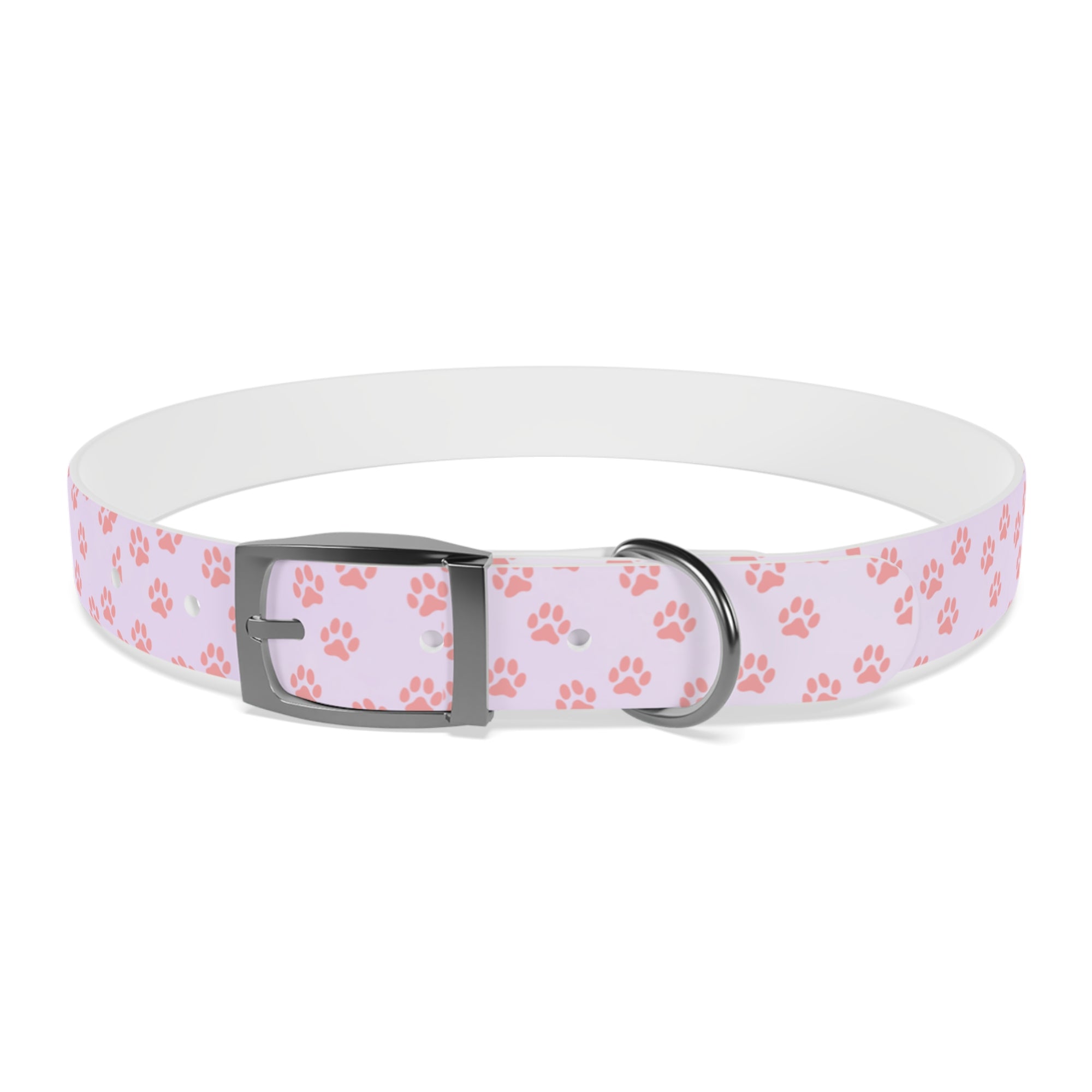 Charming Pet Collar with Paw Print Design