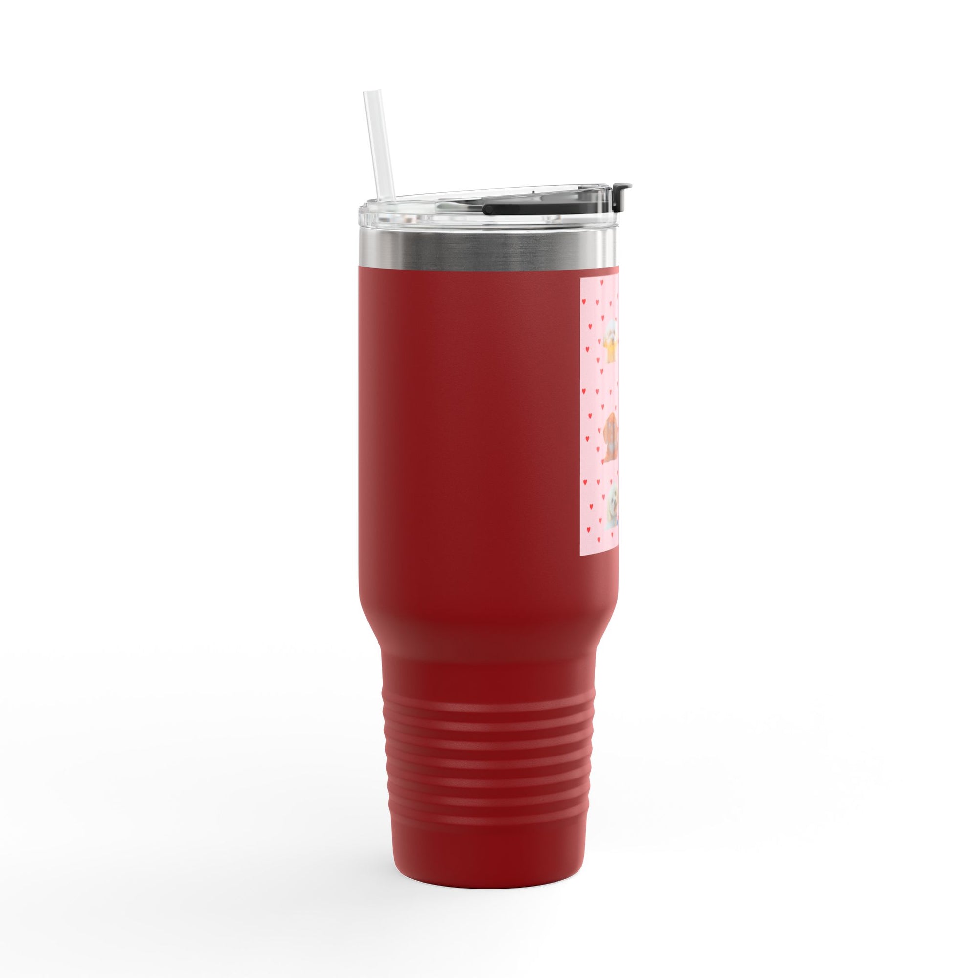 Cute Pet-Themed Insulated Travel Mug, 40oz