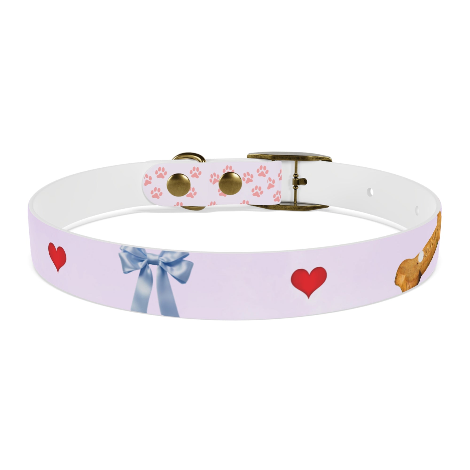 Charming Pet Collar with Paw Print Design