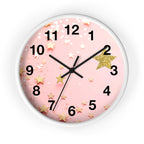 Wall Clock - Glitter & Gold