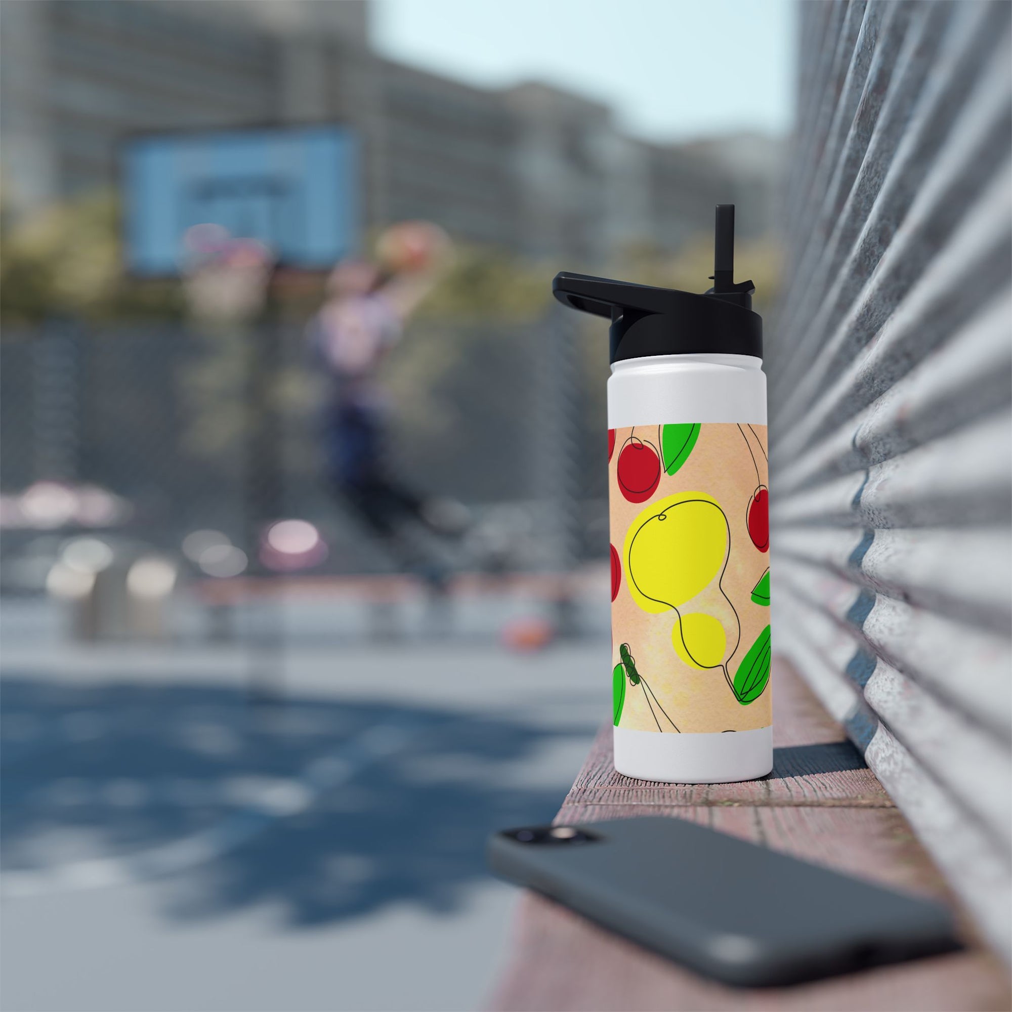Charming Fruit Pattern Water Bottle
