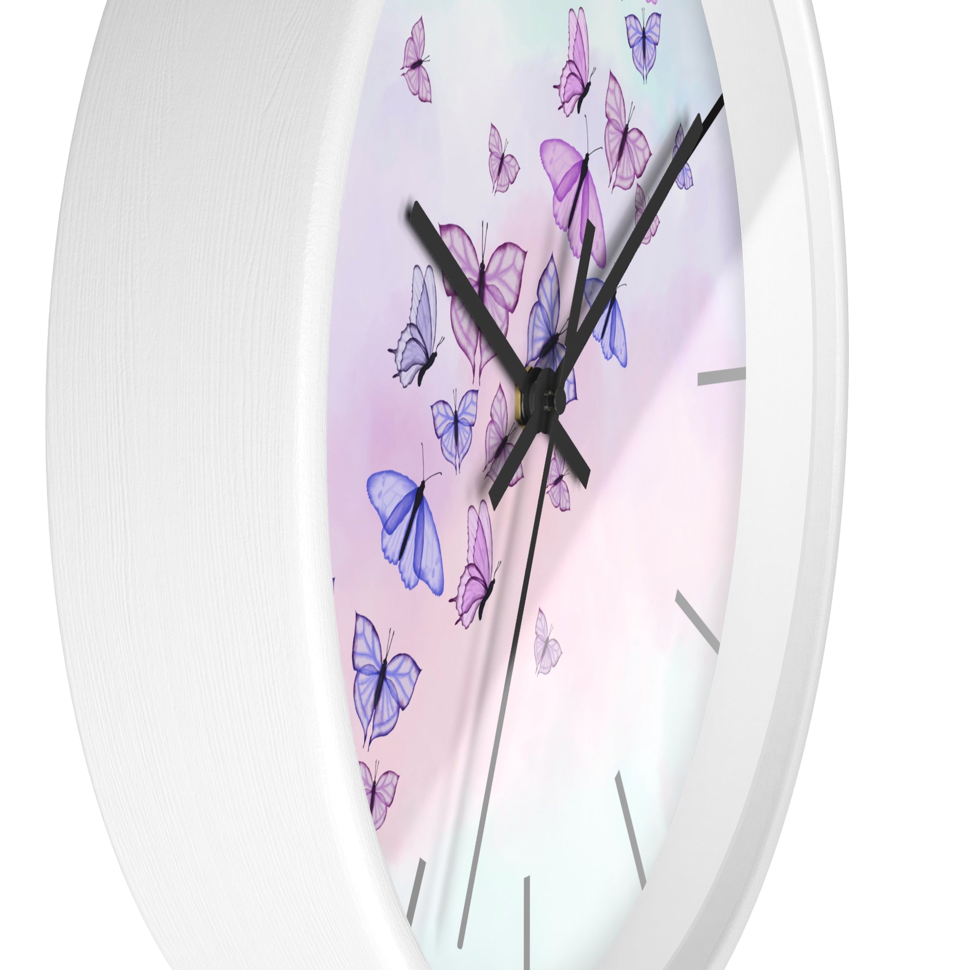 Butterfly Garden Wall Clock