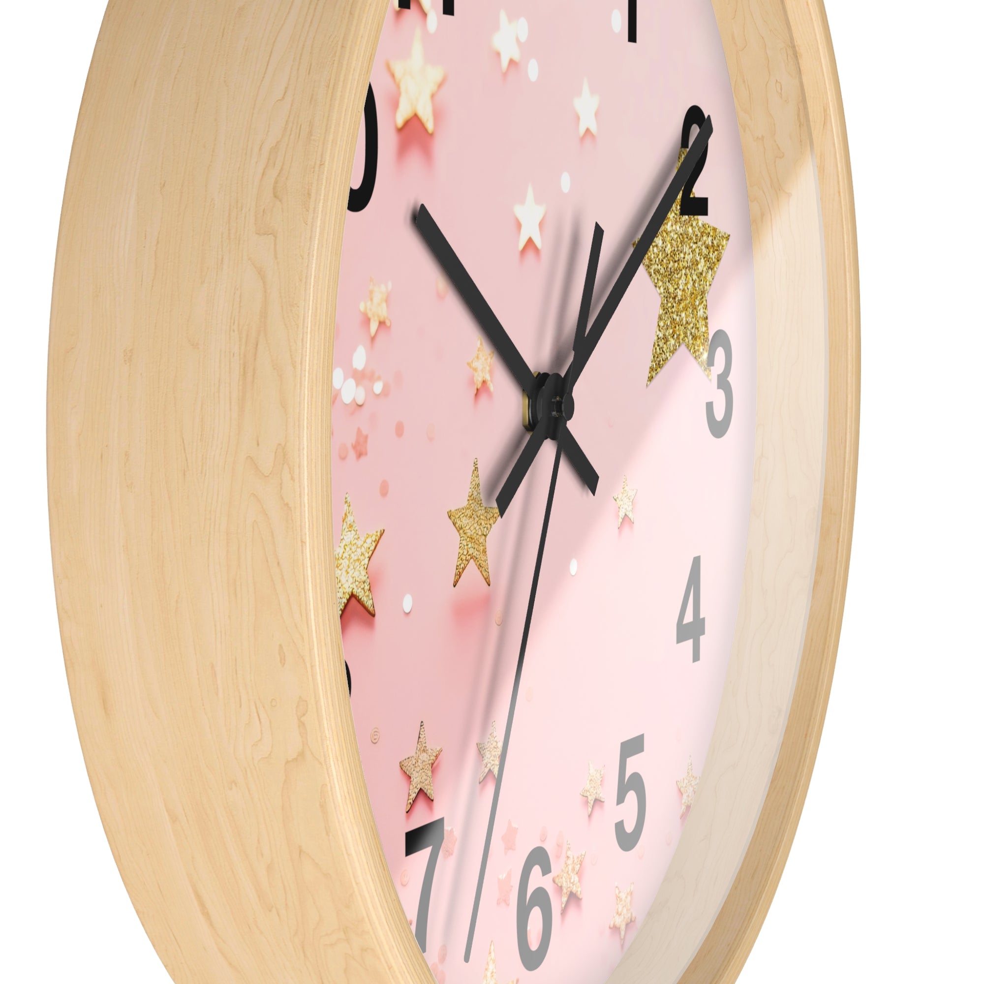 Wall Clock - Glitter & Gold