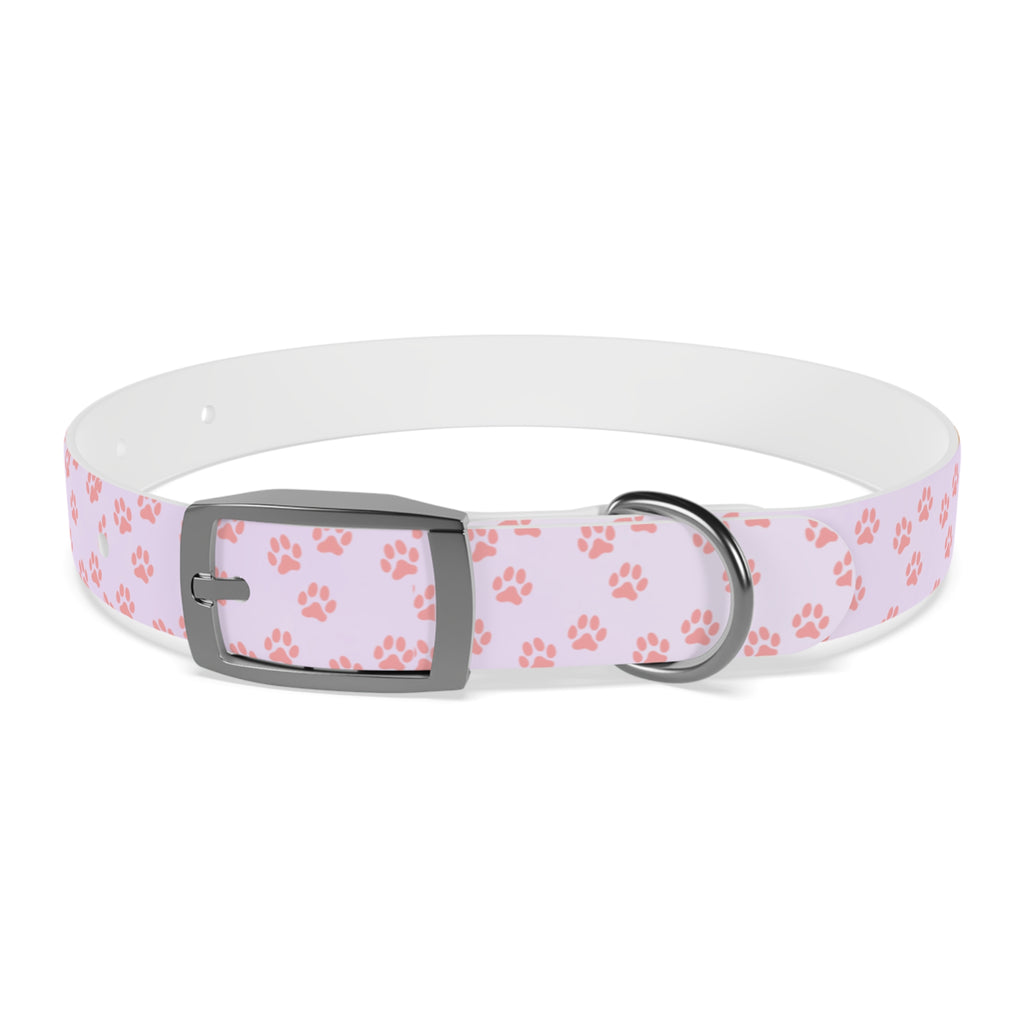 Charming Pet Collar with Paw Print Design