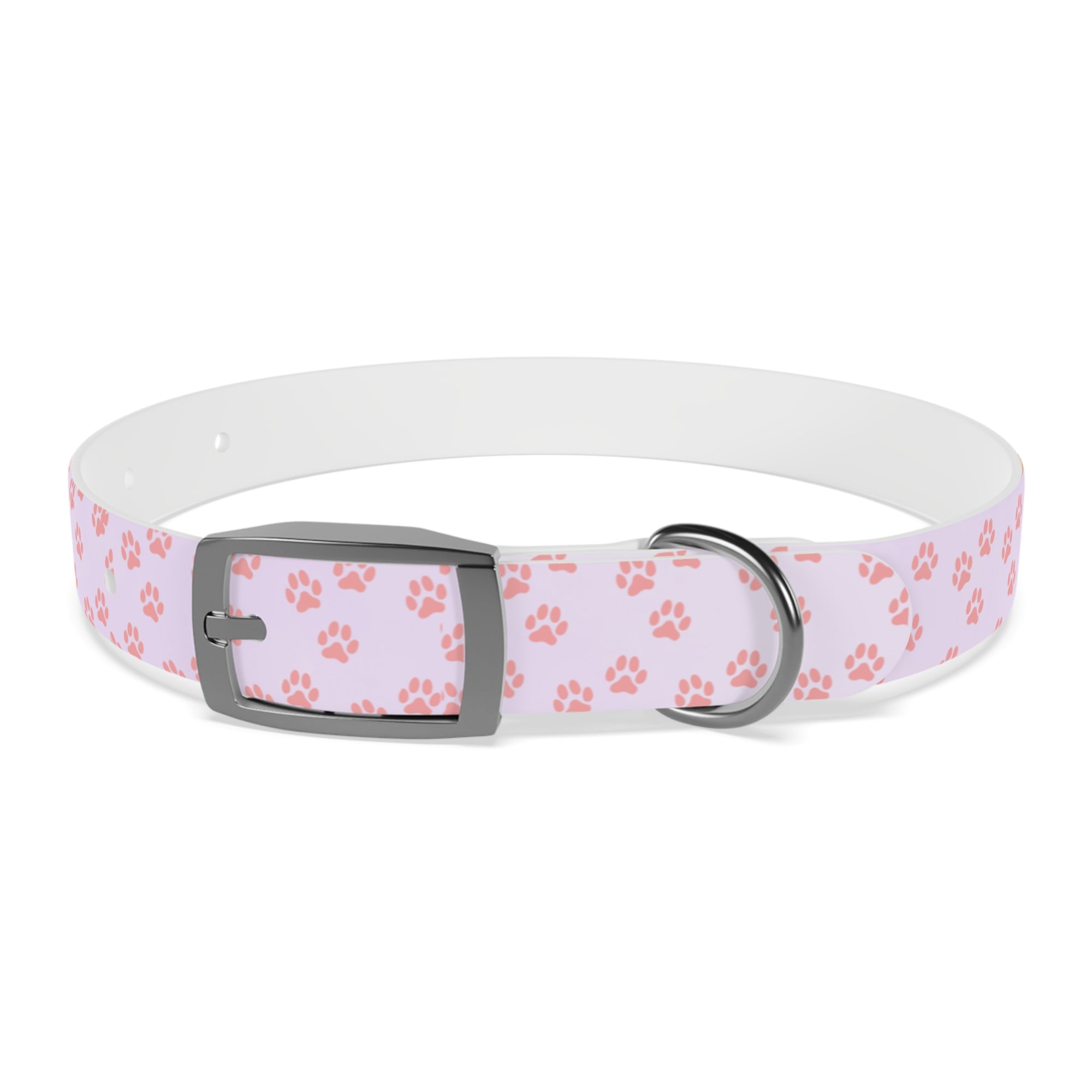 Charming Pet Collar with Paw Print Design