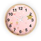 Wall Clock - Glitter & Gold