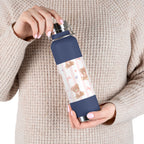 Copper Vacuum Insulated Bottle With Teddy Bear Design, 22oz