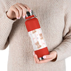Copper Vacuum Insulated Bottle With Teddy Bear Design, 22oz