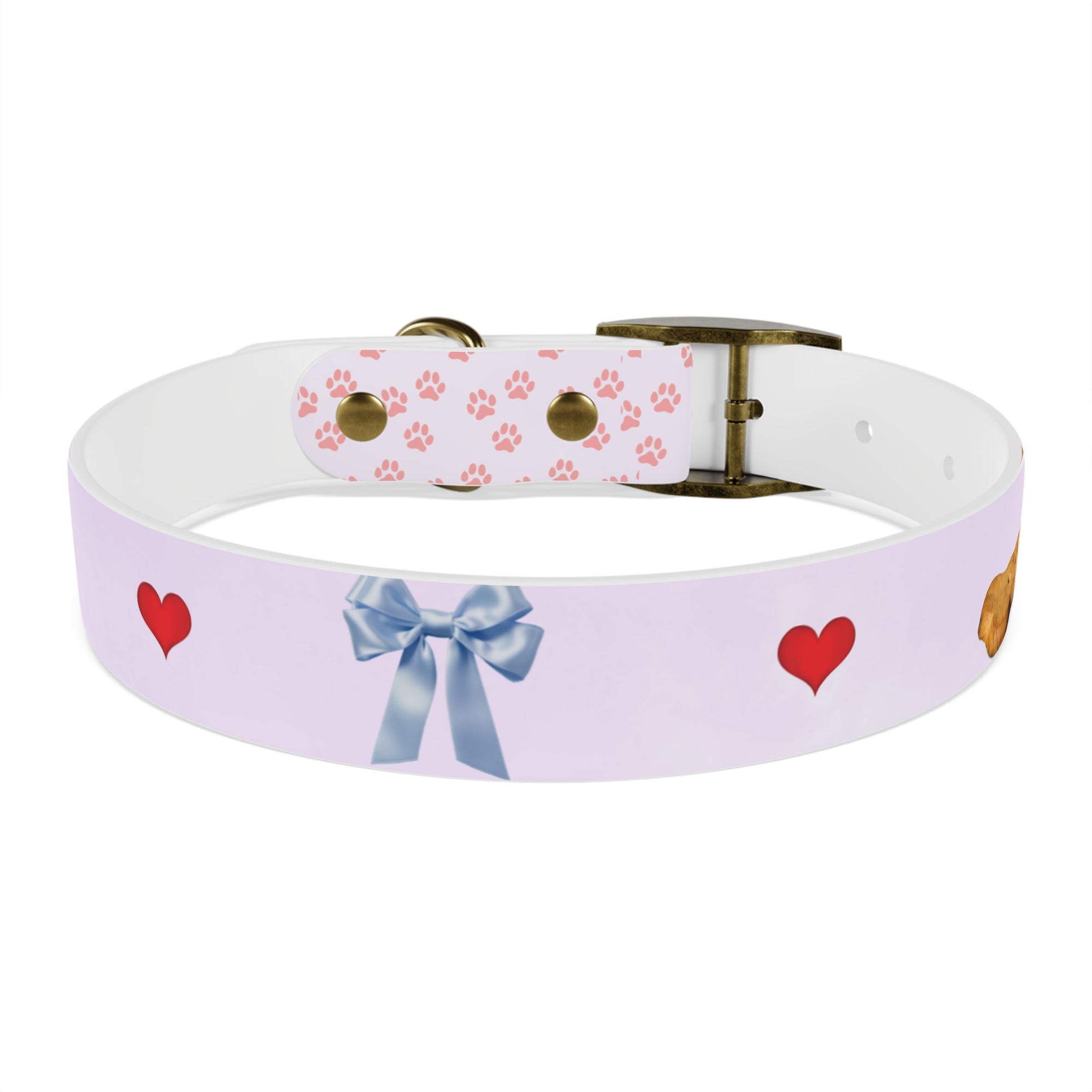 Charming Pet Collar with Paw Print Design