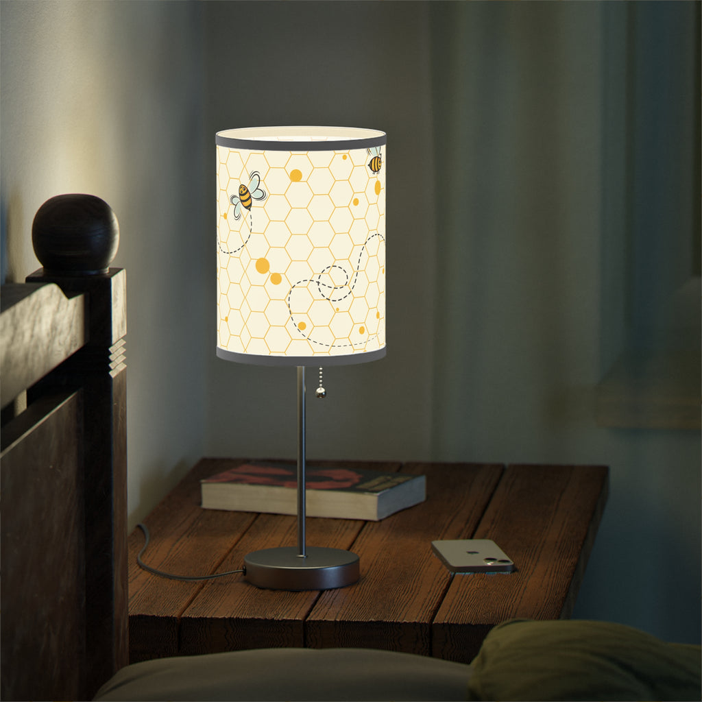 Chic Bee-Themed Table Lamp