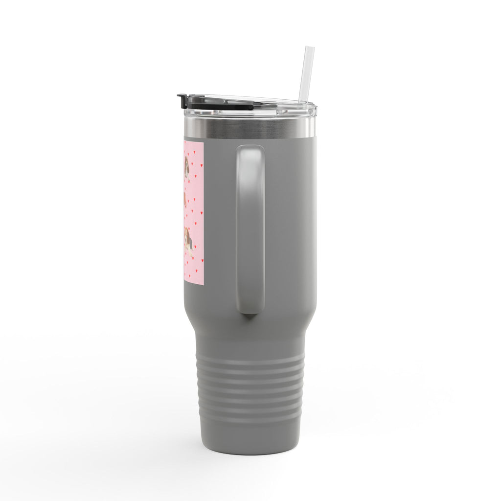 Cute Pet-Themed Insulated Travel Mug, 40oz