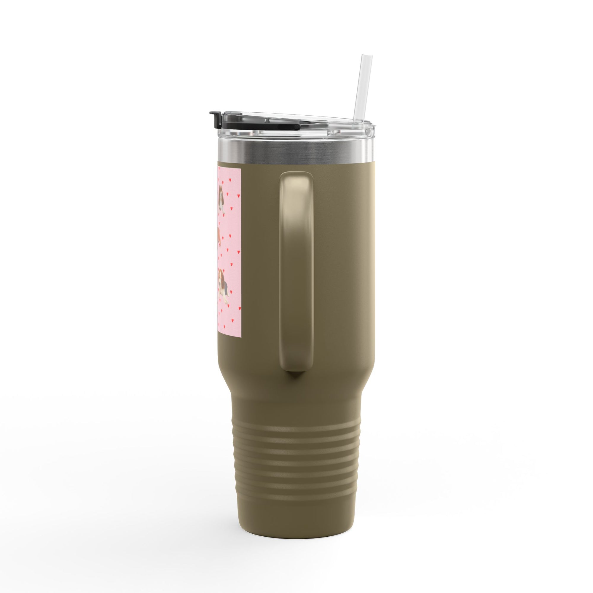 Cute Pet-Themed Insulated Travel Mug, 40oz