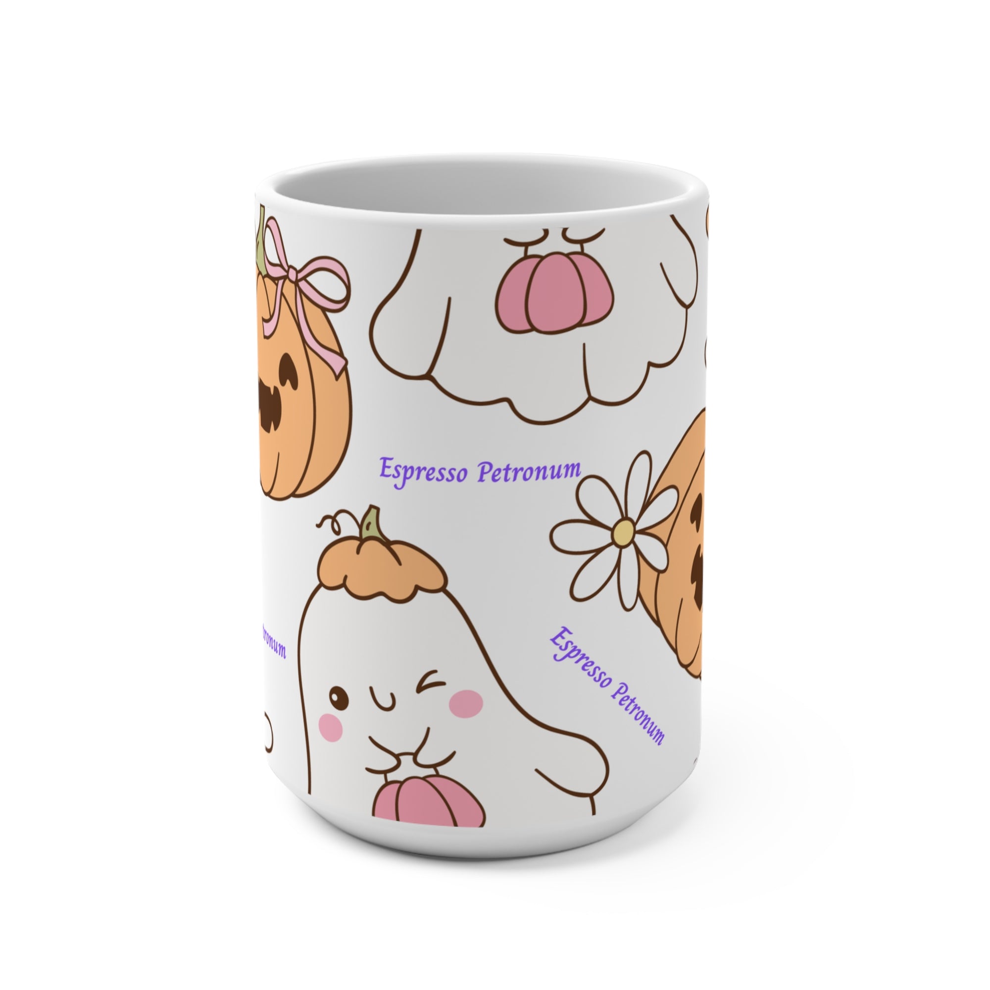 Whimsical Funny Pumpkin Mug 15oz -  Halloween Magic!