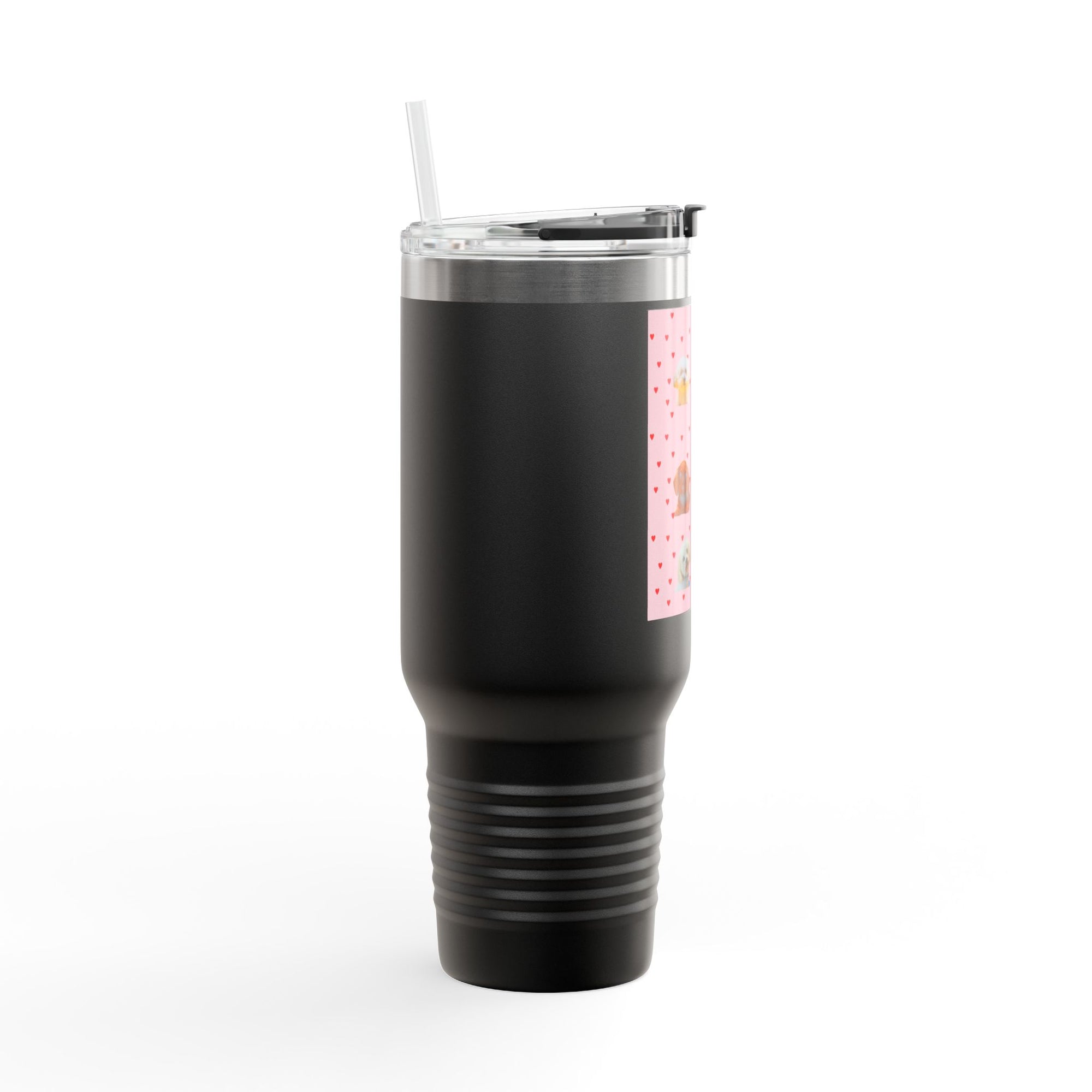 Cute Pet-Themed Insulated Travel Mug, 40oz