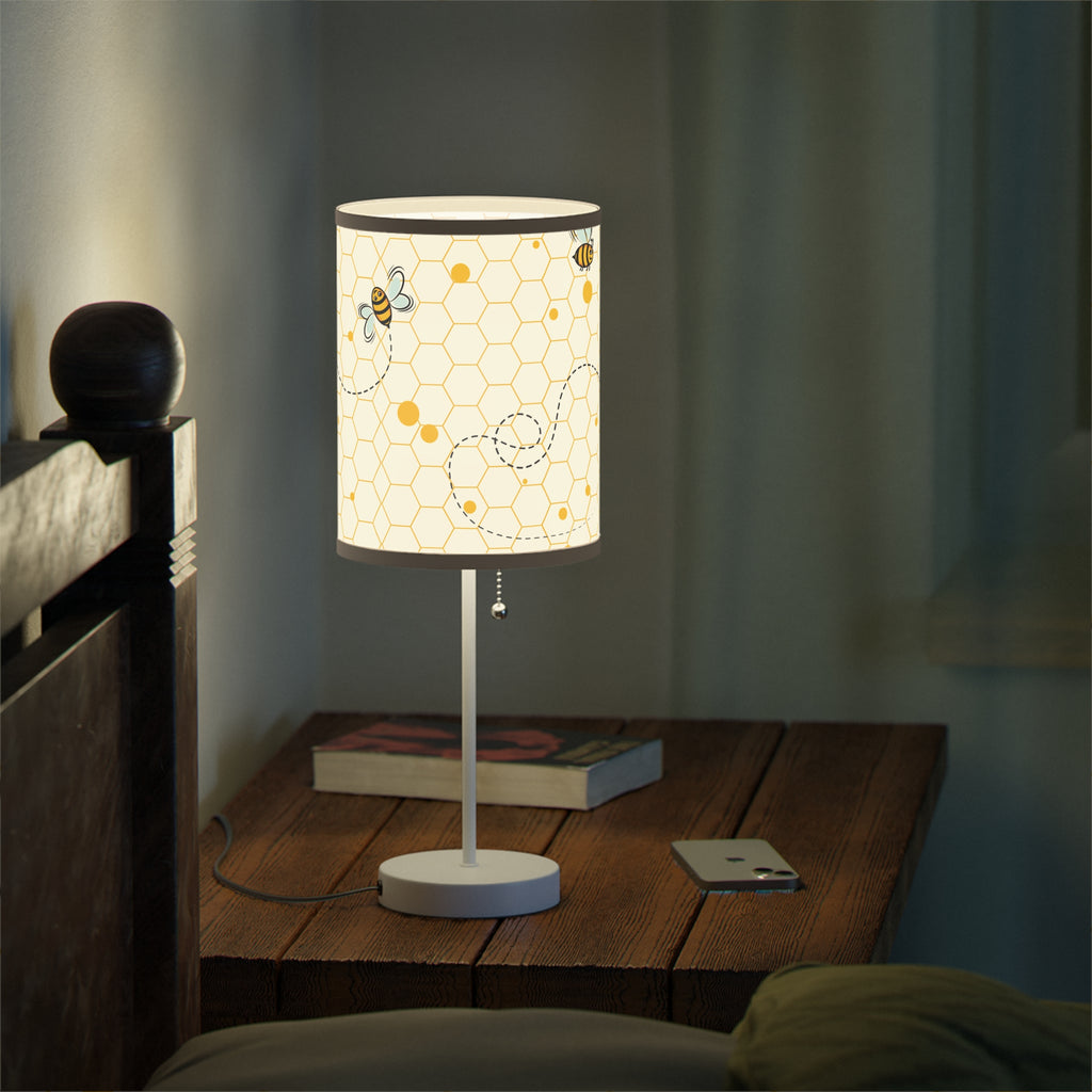 Chic Bee-Themed Table Lamp
