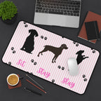 Charming Dog Themed Desk Mat