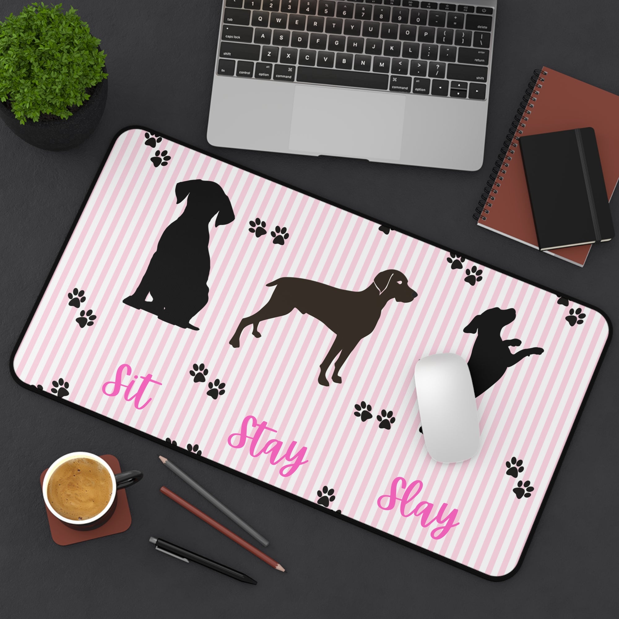 Charming Dog Themed Desk Mat