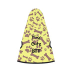 Colorful 'Tiny Cute BFF' Pet Hoodie for Dogs