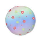 Floral  Rainbow Tufted Floor Pillow