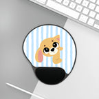 Cute Pup Comfort Mouse Pad  Ergonomic Wrist Support