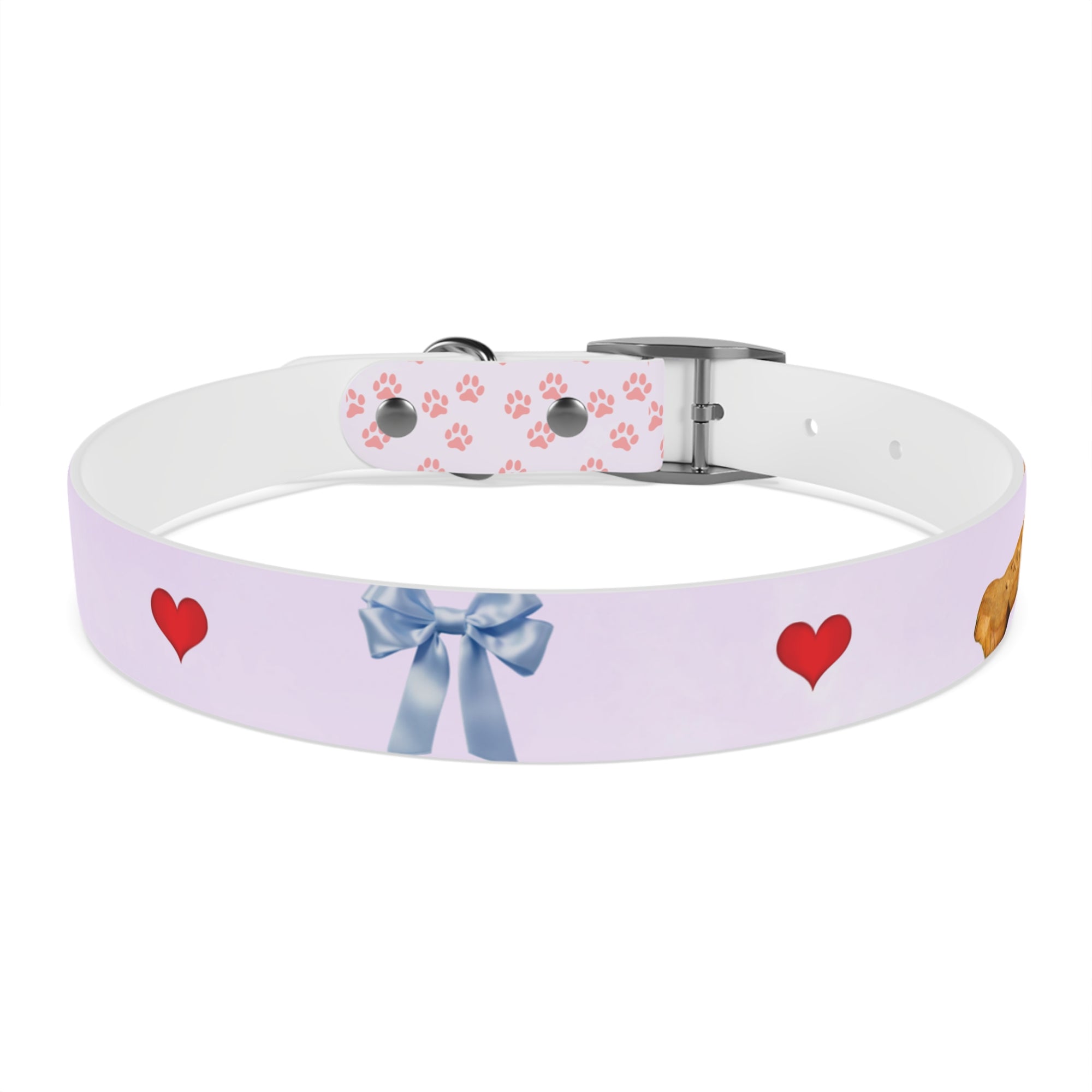 Charming Pet Collar with Paw Print Design