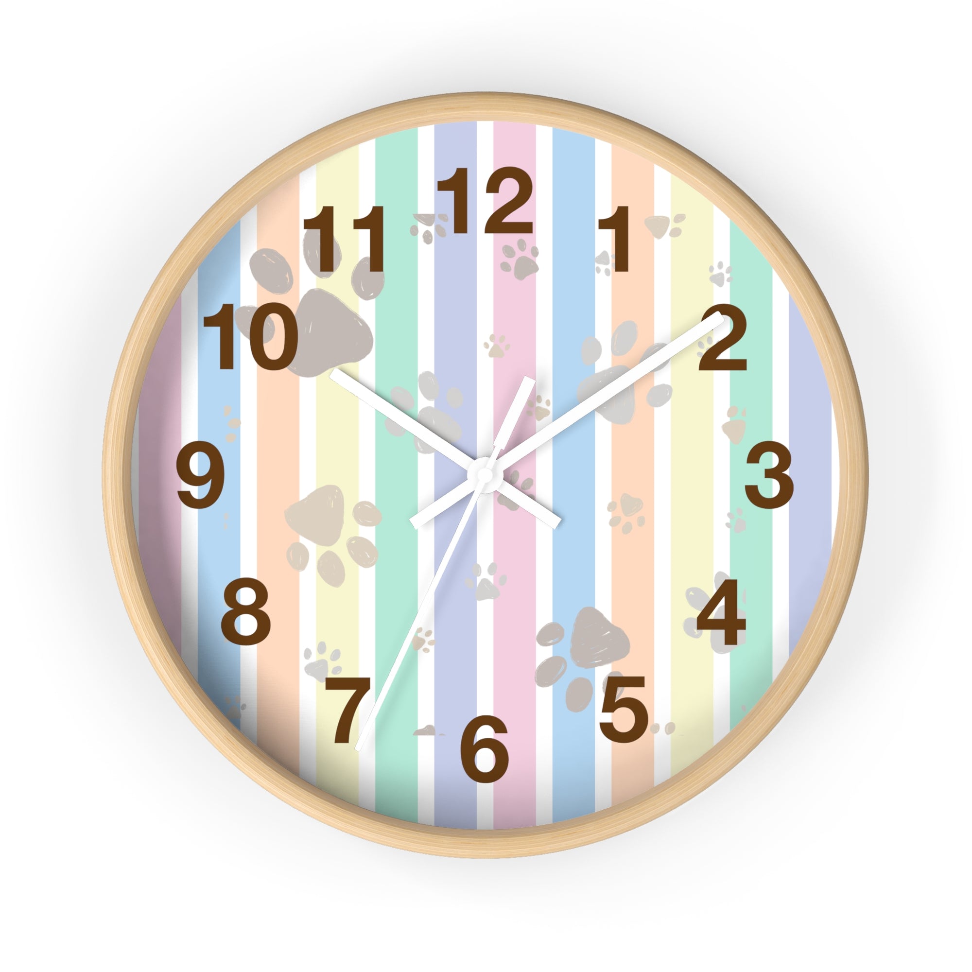 Paw Print Wall Clock