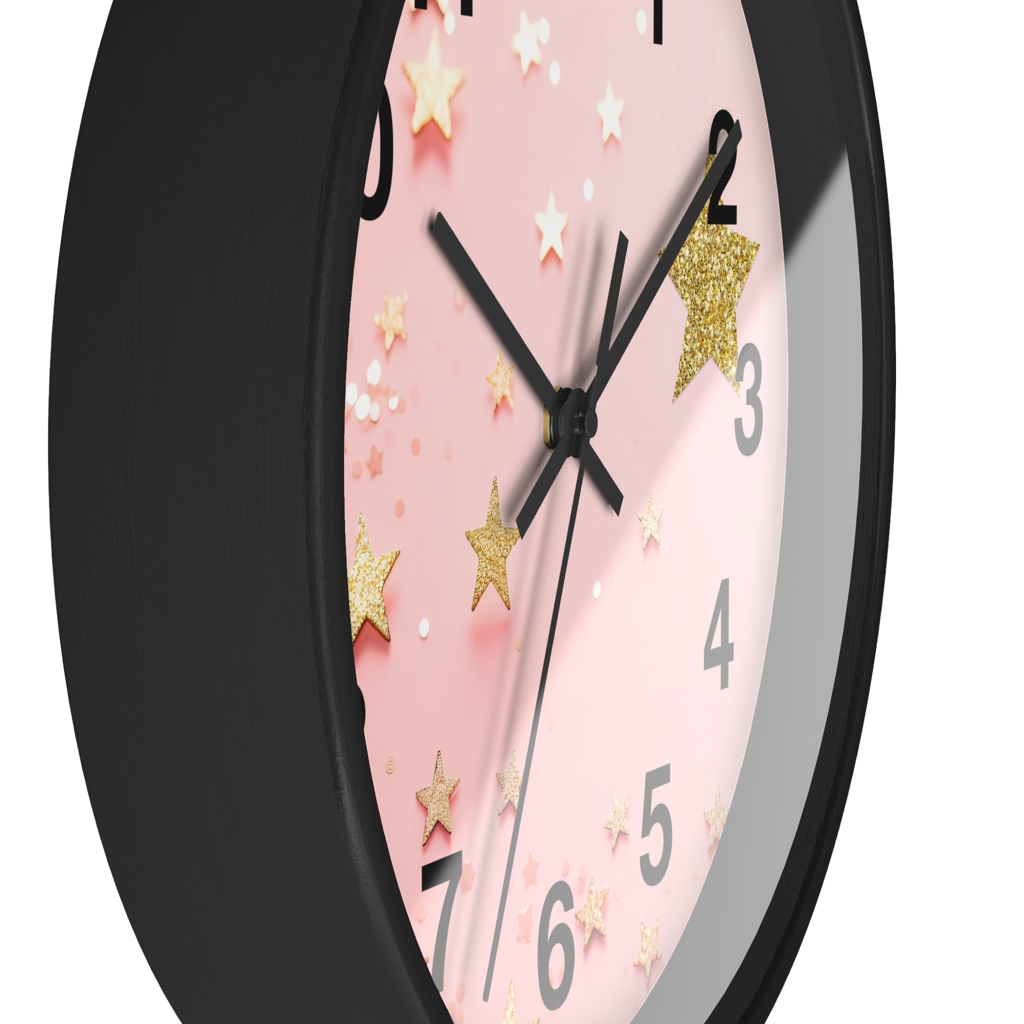 Wall Clock - Glitter & Gold