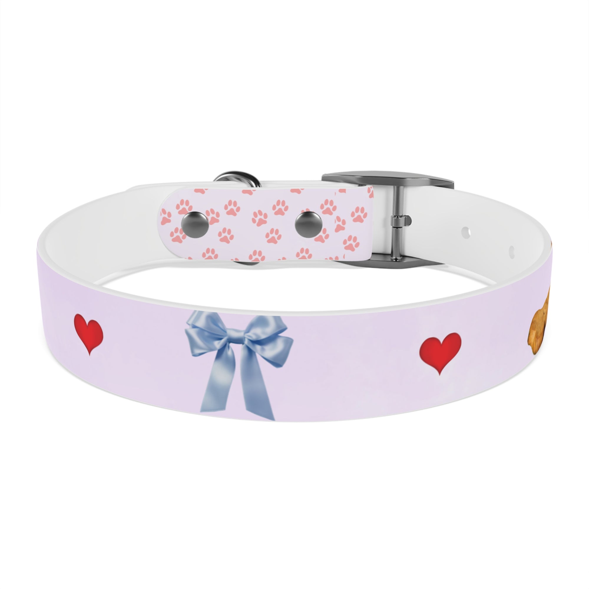 Charming Pet Collar with Paw Print Design