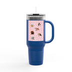 Cute Pet-Themed Insulated Travel Mug, 40oz