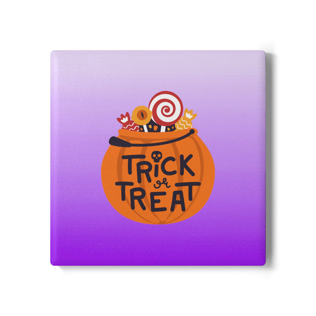 Halloween Trick or Treat Ceramic Coaster