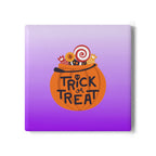 Halloween Trick or Treat Ceramic Coaster