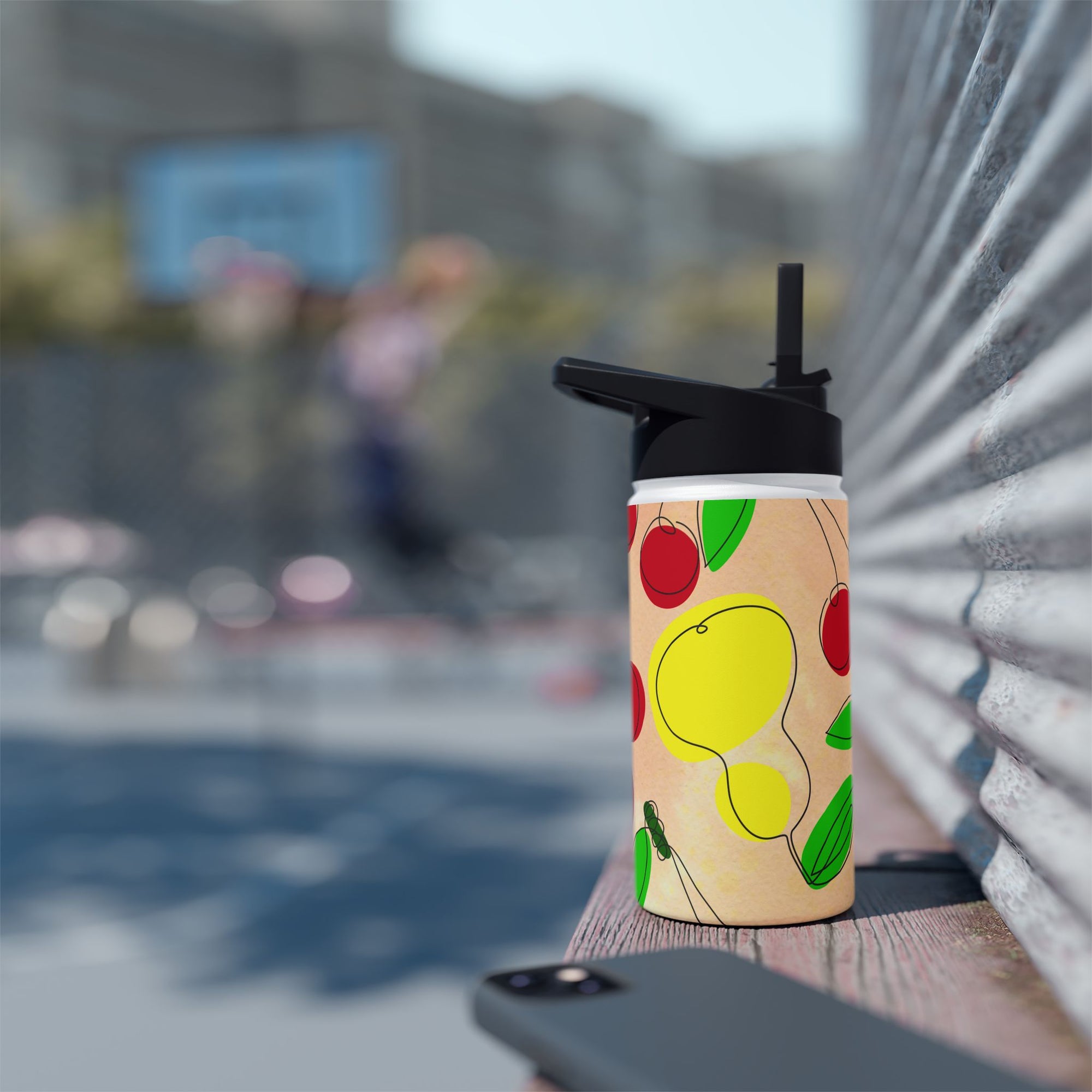 Charming Fruit Pattern Water Bottle