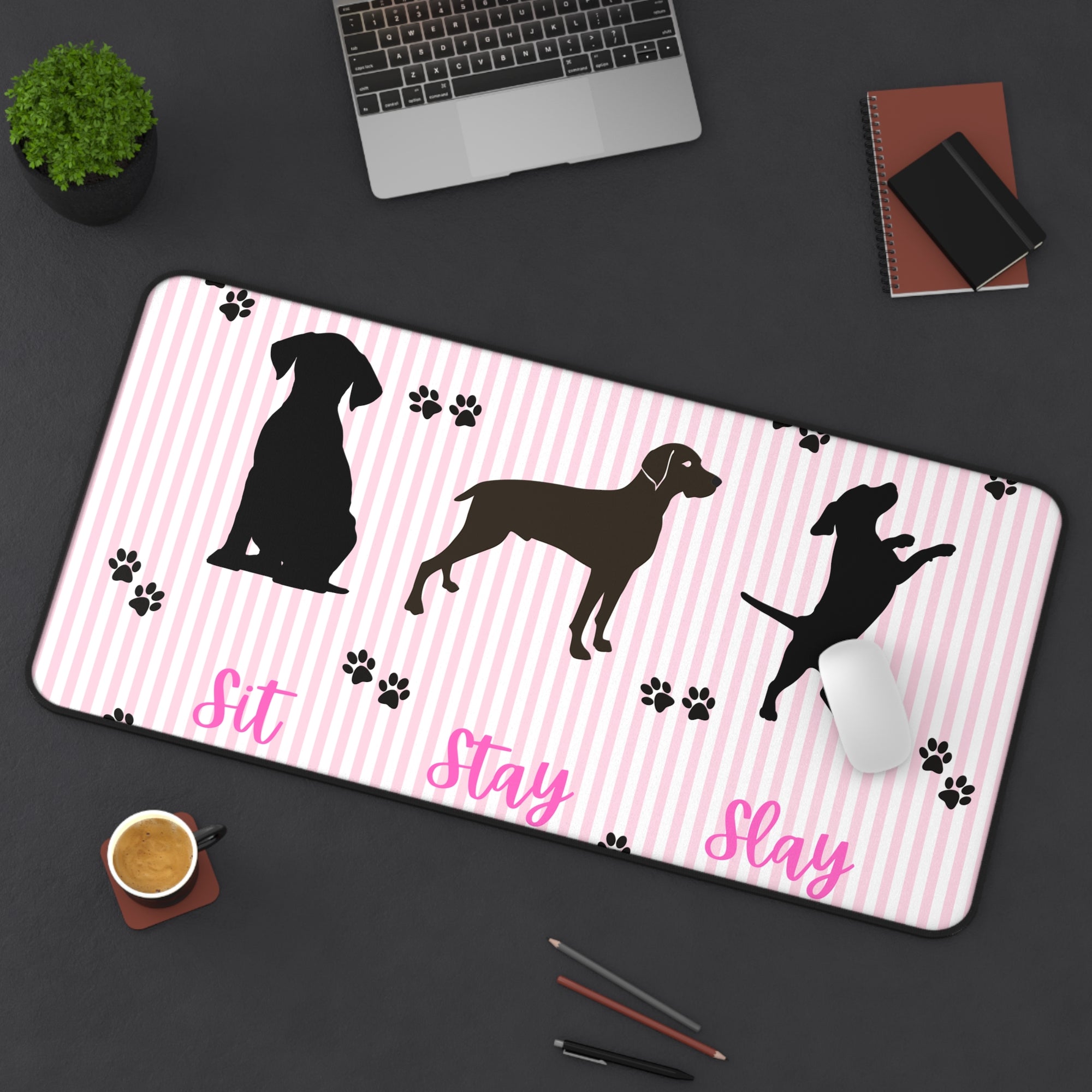 Charming Dog Themed Desk Mat