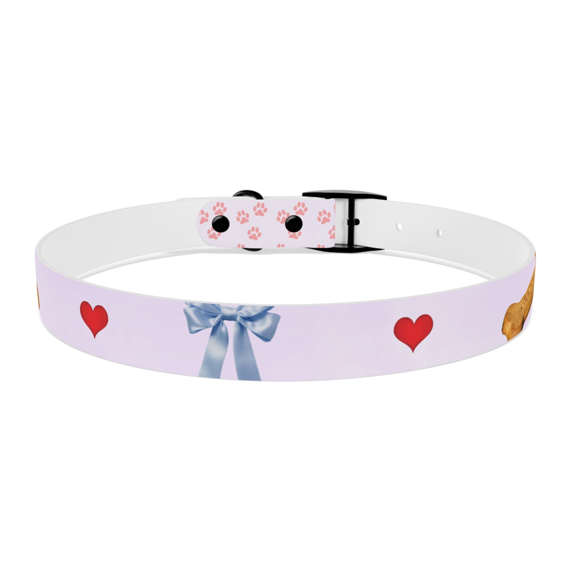Charming Pet Collar with Paw Print Design