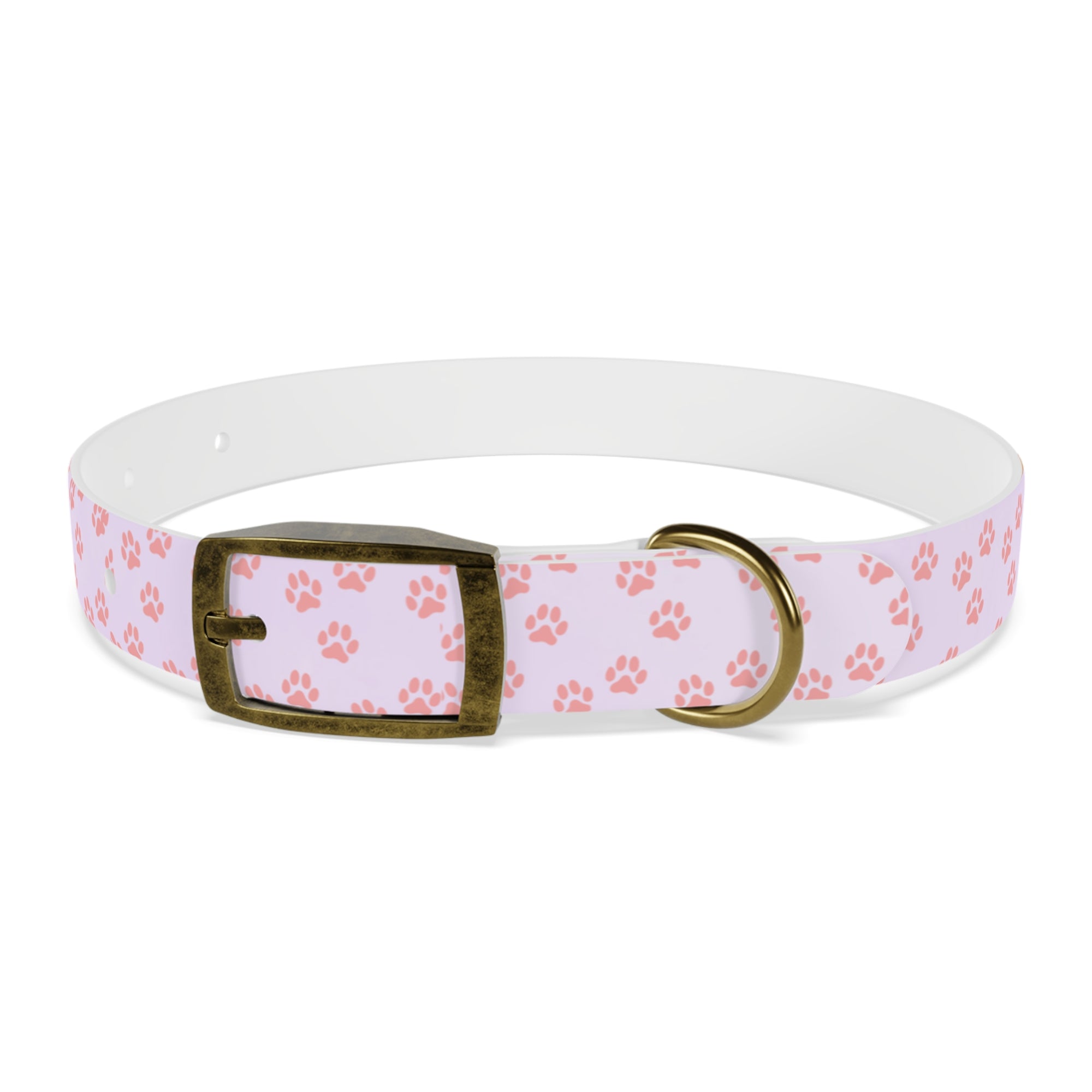 Charming Pet Collar with Paw Print Design