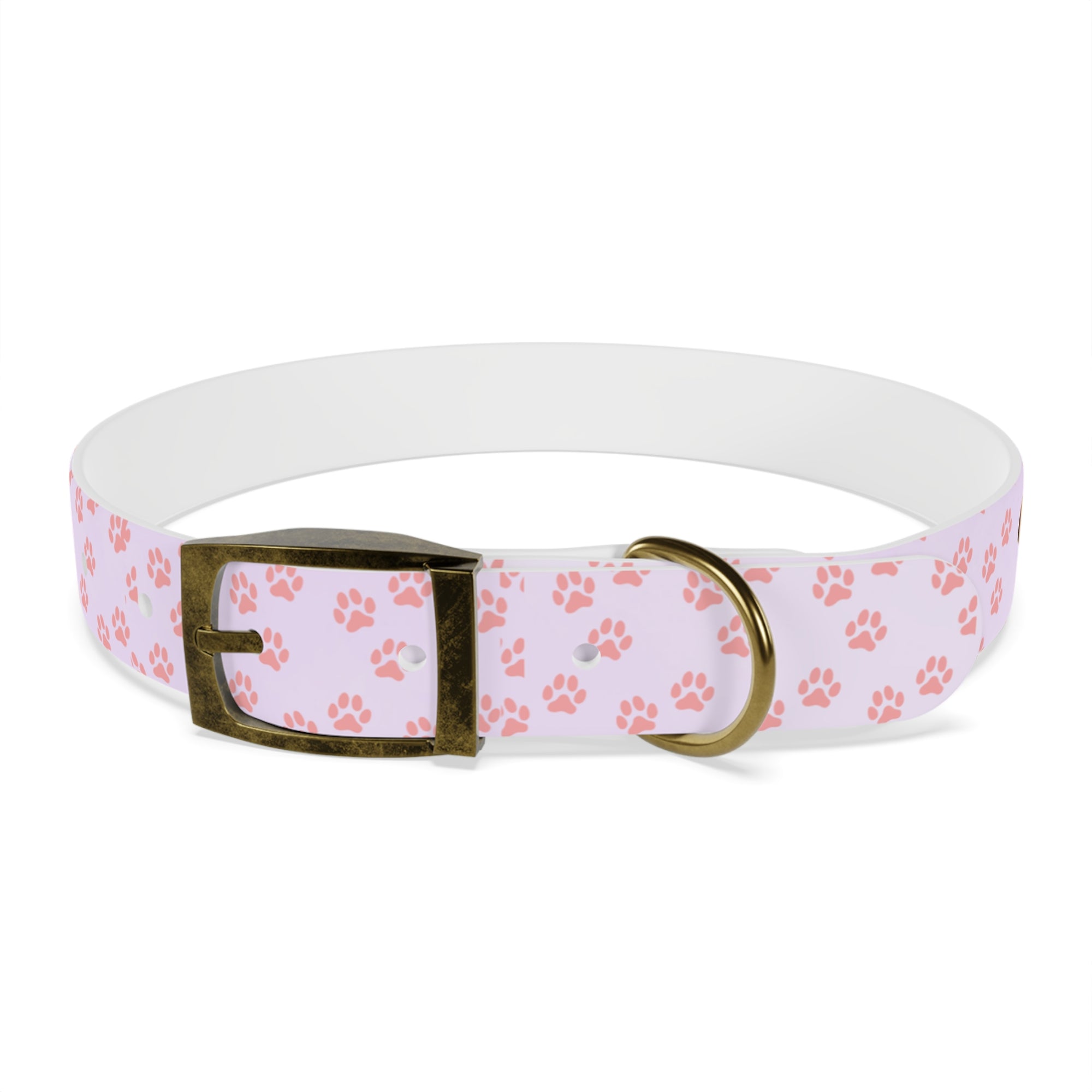 Charming Pet Collar with Paw Print Design